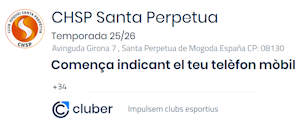 RENOVACIONS I NOVES INSCRIPCIONS D’ESPORTISTES A L’APLICACIÓ DE CLUBER